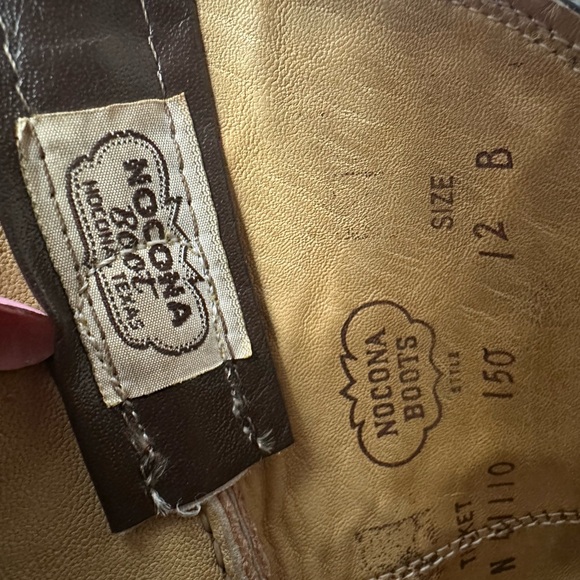 Nocona Cowboy Boots Mens 12B Exotic Full Quill Ostrich Brown - Picture 4 of 6